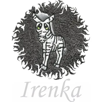 Dětská osuška s výšivkou a jménem QUALITY 400 g/m2 - ZEBRA