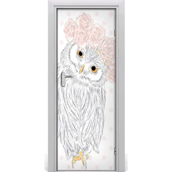 Fototapeta Samolepící fototapeta na dveře Sova 95x205 cm