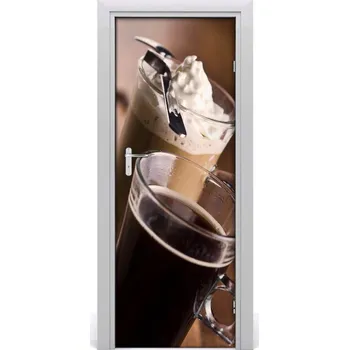 Fototapeta Fototapeta na dveře samolepící káva Frappe 75x205 cm