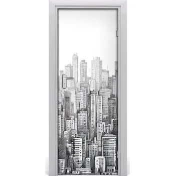 Fototapeta Samolepící fototapeta na dveře Mrakodrapy 95x205 cm