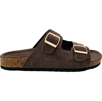 Dámské sandále Hnědé nazouváky Laura Biagiotti Calf DK Brown Velikost: 36