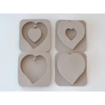 Forma pryžová - PŘÍVĚŠEK SRDÍČKA - 1 plato 2 ks