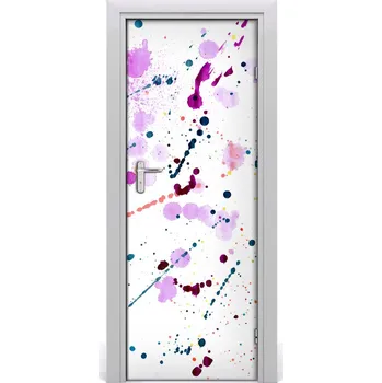 Fototapeta Samolepící fototapeta na dveře Barevné palmy 75x205 cm