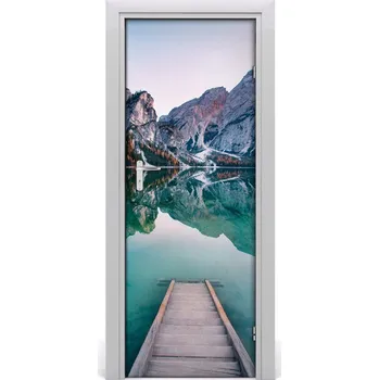 Fototapeta Fototapeta samolepící na dveře horské jezero 85x205 cm