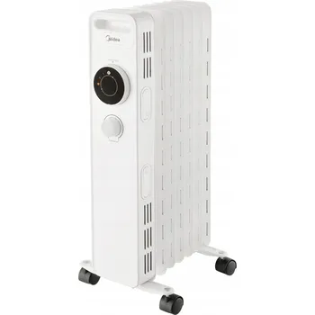Přímotop Olejový radiátor, 1500 W, bílý, 7 žeber, do 10 m2, NY1507-22M, Midea