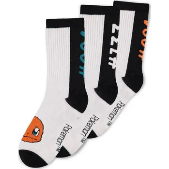 Pánské ponožky Pánské ponožky Pokémon: Characters (EU 35-38) bílá