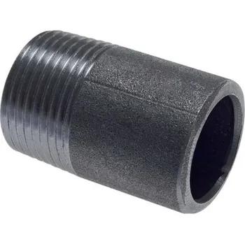 Fitinka Nipl navařovací R1/4" 120 mm - vnější průměr 13,5 mm, ST 37, ocel černá