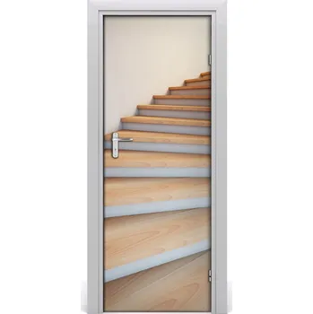 Fototapeta Fototapeta samolepící na dveře schody ulice 85x205 cm