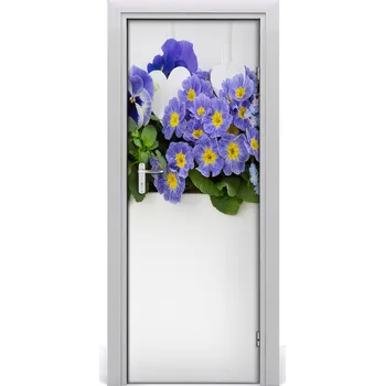 Fototapeta Fototapeta samolepící fialové květy 85x205 cm