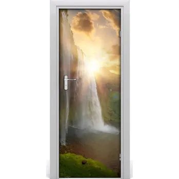 Fototapeta Fototapeta samolepící dveře vodopády Island 75x205 cm