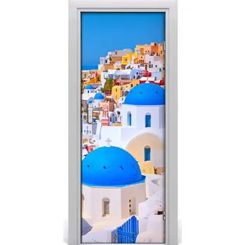 Fototapeta Fototapeta samolepící na dveře Město Santorini 85x205 cm