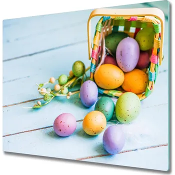 Kuchyňské prkénko Skleněná krájecí deska Velikonoční vejce 60x52 cm