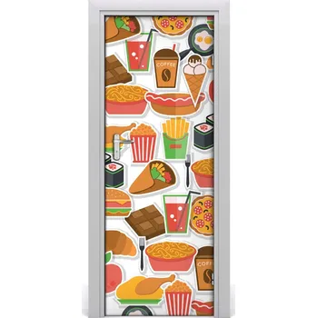 Fototapeta Fototapeta na dveře samolepící fast food 85x205 cm