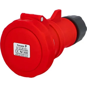 Elektrická zásuvka FAMATEL Spojka 24302 32A/400V 4-pól IP67 6h 24302