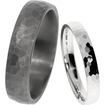 Prsten Zlatnictví Helios Snubní prsteny tantal a bílé zlato