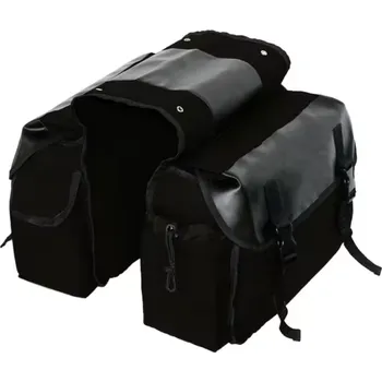 Zavazadlo na motocykl TXR Boční textilní brašny na motorku retro černé