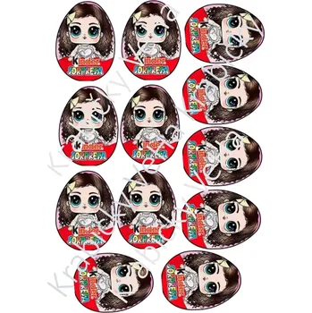 Jedlá dekorace na dort Jedlý tisk na fondánový list A4 motiv "Kinder vejce "