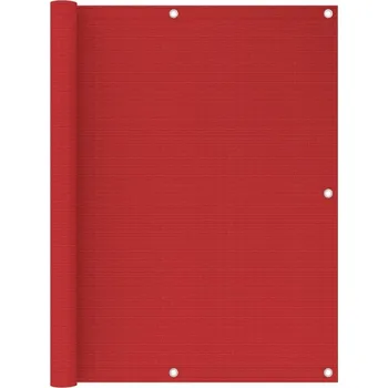 Zahrada vidaXL Balkonová zástěna 120 x 500 cm HDPE [310846] Barva: Červená