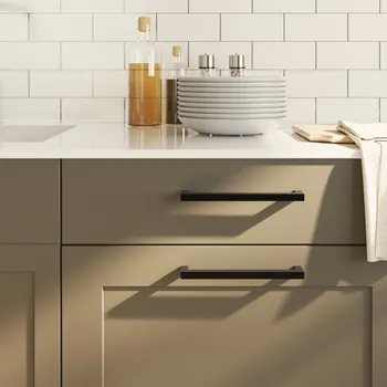 vidaXL Nábytkové úchytky 20 ks 192 mm nerezová ocel [3203663] Barva: Černá