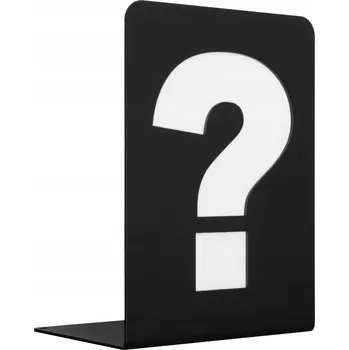 Obraz Podpěrka na knihy - OTÁZNÍK ? - černá