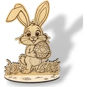 JarisWood Velikonoční zajíček na podstavci