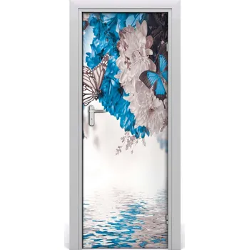 Fototapeta Fototapeta samolepící Květiny a motýli 75x205 cm