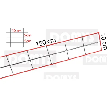 gabiony DOMYS GABIONOVÁ SÍŤ 150x10cm (10x5cm)