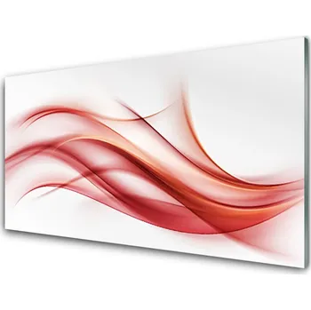 Obklad Skleněné obklady do kuchyně Červená Abstrakce Umění 120x60 cm
