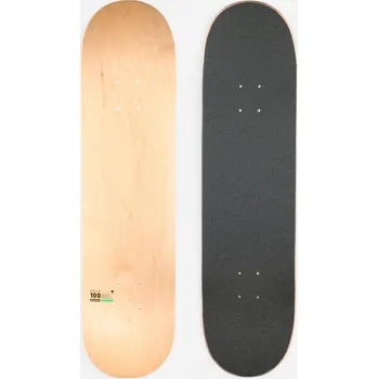 Příslušenství pro koloběžku DECATHLON Skateboardová deska z javoru s gripem DK100 velikost 7,75" 7,75" ZELENÁ