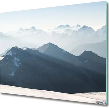 Kuchyňské prkénko Skleněná krájecí deska Horské vrcholy 60x52 cm