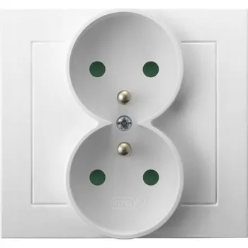 Elektrická zásuvka Ospel Elektrická Zásuvka zásuvka bílá