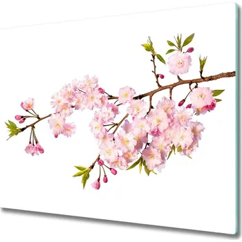 Kuchyňské prkénko Skleněná krájecí deska Divoká růže 60x52 cm