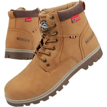 Pánská zimní obuv Pánská kotníková obuv WALK-GN Camel hnědá - Norway camel 42