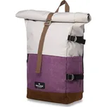 Batoh Walker Roll-up Two Popcorn/Lipstick, šedá/fialová