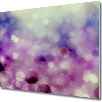 Kuchyňské prkénko Skleněné deska do kuchyně Fialová kola 60x52 cm