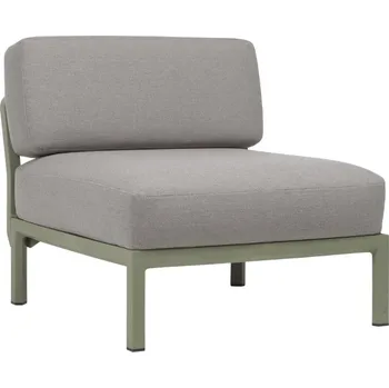 Zahradní pohovka Nardi Šedý zahradní modul Maximo se zelenou podnoží