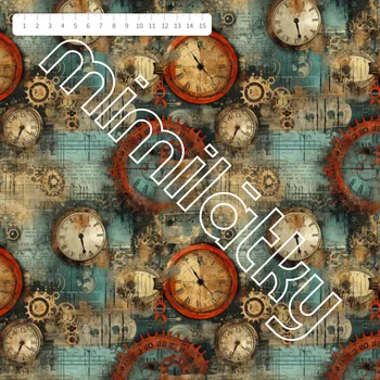 Hodiny Softshell jarní hodiny oranžové by MIMI