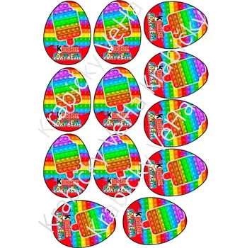 Jedlá dekorace na dort Jedlý tisk na fondánový list A4 motiv "Kinder vejce "