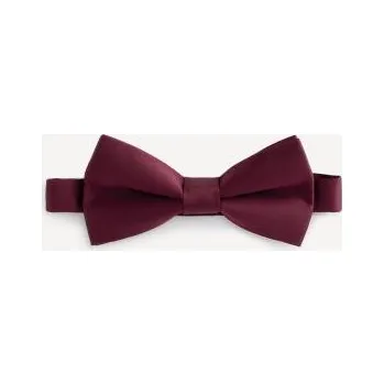 Kravata Saténový motýlek Bibow Vínová