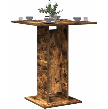 Zahradní stůl vidaXL Bistro stolek 60 x 60 x 75 cm dřevotříska [802102] Barva: kouřový dub