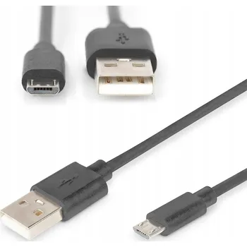 Datový kabel Kabel Digitus USB - microUSB typ B, 3 m, černý