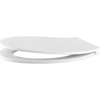 WC sedátko Gamma Porto, toaletní WC sedátko 445x370mm z polypropylenu s pomalým zavíráním, bílá, GMA-PORTO
