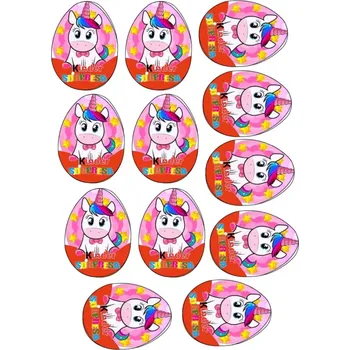 Jedlá dekorace na dort Jedlý tisk na fondánový list A4 motiv "Kinder vejce "