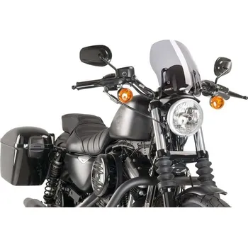 Plexi štít PUIG NEW. GEN TOURING 9283H kouřová HARLEY DAVIDSON XL Sportster Custom 1200 2004-2010