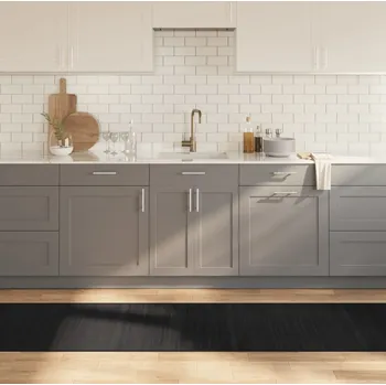 Bytový textil vidaXL Koberec obdélníkový 70 x 500 cm bambus [376891] Barva: Černá