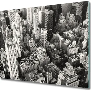Kuchyňské prkénko Skleněné deska do kuchyně New York bird flight 60x52 cm