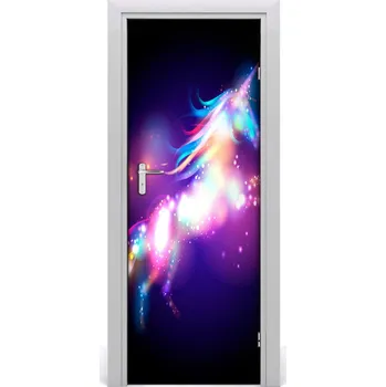 Fototapeta Samolepící fototapeta na dveře Kouzelný jednorožec 75x205 cm