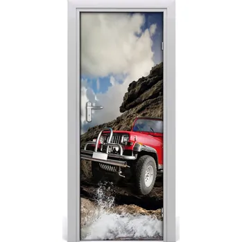 Fototapeta Fototapeta samolepící dveře terénní vozidlo 75x205 cm