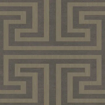 Tapeta Cristiana Masi by Parato Vliesová tapeta na zeď, geometrická, hnědá, 27519, Sintesi, Cristiana Masi by Parato, velikost 10,05 x 0,53 m