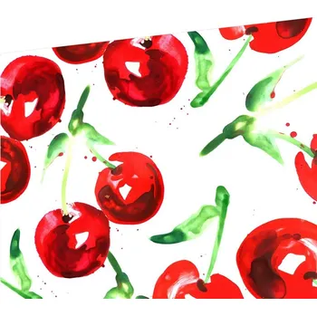 Kuchyňské prkénko Skleněná krájecí deska třešně 60x52 cm